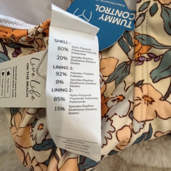 CUPSHE Women Swimming Costume Tummy Control One Piece Swimsuit - Picture 6 of 6